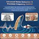 Hearing Aids for Seniors, Rechargeable Digital Hearing Aid with 16-Channel Noise Cancelling, OTC Hearing Amplifier with LED Power Display for Hearing Loss, 4 Adjustable Modes 6 Levels Volume, Beige