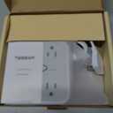 TESSAN Surge Protector Power Strip, 5 Ft Flat Plug Extension Cord with 3 USB (1 USB C) 8 Outlets, 1250W, 900J Protection, 3 Sided Outlet Extender with Power Switch for Office, Dorm Room, Grey