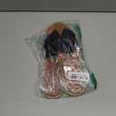 Women's Bow Knot Slides Open Toe Flat Sandals Summer Slip On Slippers (8, Black)