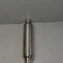 LCGP Universal Muffler 2.5" Inlet & Outlet 19'' Overall Length,Straight Through Design, Stainless Steel Resonator (silver)