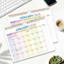 2 x 2026 Wall Calendar 18-Month Planner from January 2026 to June 2027, Stylish Monthly Planner for Home & Office Use