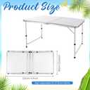 SiliFine Set of 3 Pool Party Supplies 4 Foot Folding Ice Table Cooler Table Outdoor Mesh Food Covers Food Tent Inflatable Serving Bars Food Trays for Party Buffet for BBQ Picnic Camping