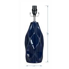 HD Designs® Large Ceramic Table Lamp Base - Dark Blue