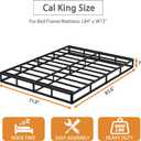 7 Inch Cal King Box Spring Bed Base, 3000lbs Heavy Duty Box Spring California King Size Metal Mattress Foundation, Tool-Free Easy Assembly, Noise Free