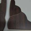 BESTOYARD Wooden Quran Book Stand 8.3x9.4 Inches Folding Muslim Prayer Book Holder for Bible, Quran, Rehal Bible Magazine Cookbook Display Black Eid Al-Fitr Decor Religious Gifts