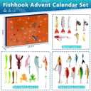 Advent Calendar Fishing 2025 Christmas Countdown  24 Days Lures Gift Set for Adults, Teens, Men, Women, Boys & Girls, Premium Box with Foam Slots to Keep Baits Secure  Xmas Surprise Gift for Anglers