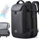 Vacuum Backpack Travel with Pump, 50L Expandable Vacuum Compression Backpack with Vacuum Seal, Water Resistant 17 Inches Laptop Backpack for Women & Men with USB Charging Port