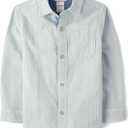 Gymboree Boys' and Toddler Long Sleeve Button Up Shirt, 5T