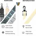 LOKASS Personalized Water Bottle Holder with Strap for Stanley Cup Accessories 40 oz, Initial for Stanley Cup Holder Carrier Bag with Phone Pocket, Stylish Tumbler Accessories for Daily Use Hands-Free