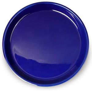 Plant Pot Saucer 12 inch - Ceramic Plant Saucers for Indoors Outdoors Plant Drip Tray for Pots Plant Dish to Catch Water Large Flower Pot Saucer for Water Drainage Blue