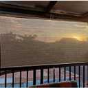 Fence Privacy Screen Balcony Sun Shade Cloth 3'x9' 80% Shade Fabric Outdoor Patio Screens Mesh Panels Apartments Railing Cover UV Protection for Backyard Garden Porch Deck (Coffee)