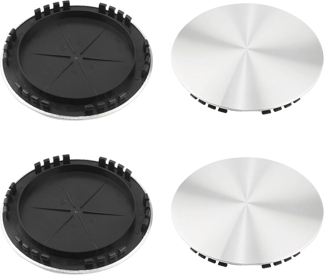 4Pcs Wheel Center Cap for 2002-2006Escalade Wheel Rim 199mm(7.83in) Silver Hub Cap Wheel Cover, Replacement 15650047 15650049