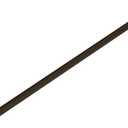 Meranti Aluminum Handrail for Stairs - ADA Compliant Wall Returns - Handrails for Indoor Stairs - Metal Handrail, Powder Coated for Outdoor Environment, DIY Handrail Kit (WHR, Bronze Textured, 3' L)