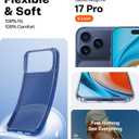 TORRAS for iPhone 17 Pro Case Crystal Blue, Ultra-Thin, 2025 Upgraded Non-Yellowing, Military-Grade Protection, Slim Case for iPhone 17 Pro Phone Case, Soft, Anti-Scratch, Blue