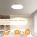 12PK 12 Inch LED Flush Mount Super Slim Ceiling Light, 24W, 2520LM, 3000K/4000K/6000K CCT Selectable, Close to Ceiling Round Flat Panel Light for Hallway, Bedroom, Kitchen