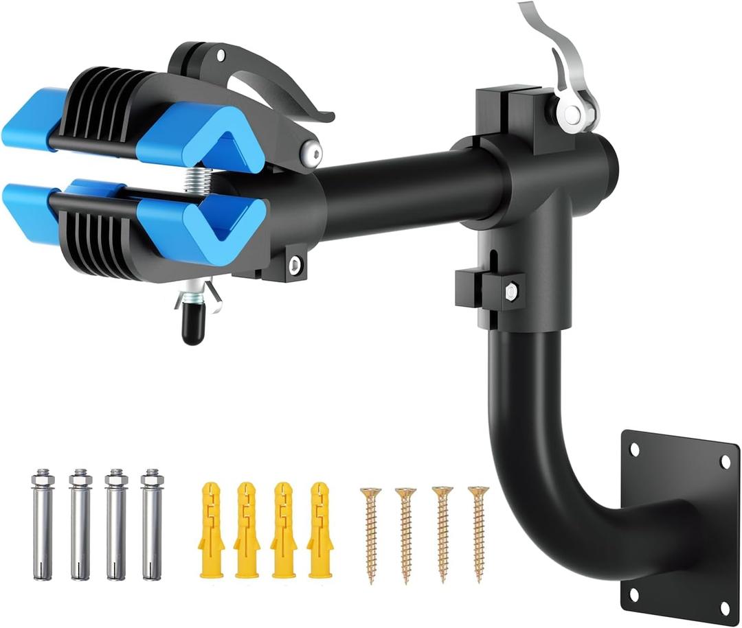 Urban Deco Bike Repair Stand Bench Mount Bike Stand Wall Mounted Bike Work Stand Bicycles Maintenance Rack Bike Clamp for Road Mountain Bike, Road Bike (13.6 inch Curved)