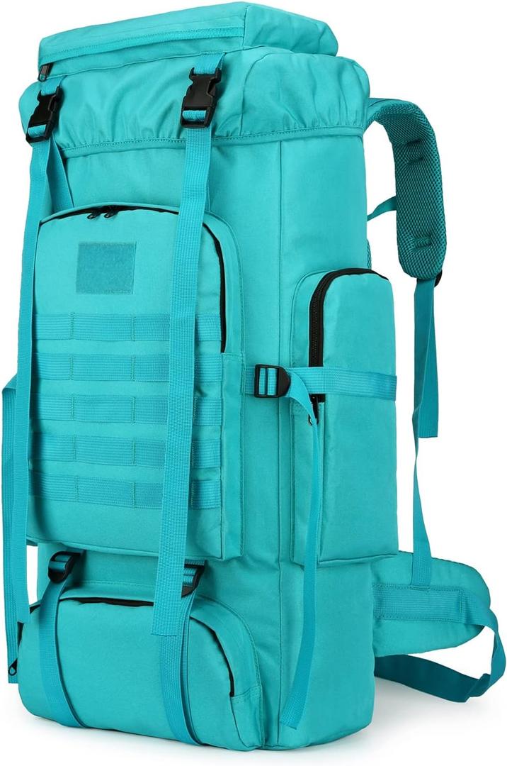 Hiking Backpack for Men 70L/100L Camping Backpack Military Rucksack Molle 3 Days Assault Pack for Climbing (70l-lake-blue)