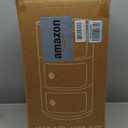 3 Tier Round Nightstand with Drawer, Ginger Yellow Round Side Table Small Plastic Storage End Table Suitable for Bedroom, Living Room, Bathroom