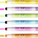 2 x No Bleed Gel Highlighter, Bible Highlighters, Assorted Colors, Pack of 6 X 2 Sets (6 PACK x 2 SETS)