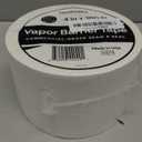 Vapor Barrier Tape - 4 inch x 180' Roll, Made in USA, White Polyethylene Tape for Crawl Spaces & Moisture Barriers, Waterproof Seal & Seam Tape for Underlayment, Insulation, and Plastic Liners