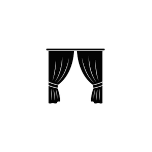 Window Curtains, 22*44", 4 pcs