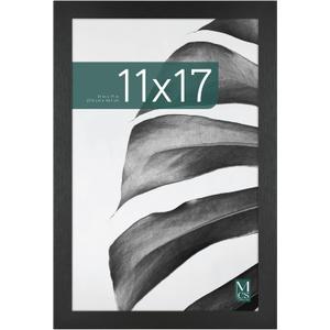 MCS Studio Gallery 11x17 Picture Frame Black Woodgrain, Rectangle Photo Frame for Photos, Posters & Art Prints (1-Pack)