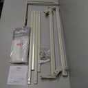 Q-MIULIKE Baby Bed Rail for Toddlers Smooth Flip-Down Safety 1.5m, Grey