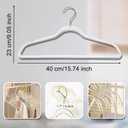 Clear Clothes Hangers 16", 20 Pack Plastic Coat Hanger for Adult Closet, Durable Ganchos de Ropa with Swivel Hook, Thin Space Saving Perchas de Plstico for Spaghetti Strap Dress Suit