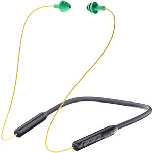 MIPEACE Bluetooth Earplug Headphones, Neckband Wireless Earbuds earplugs-29db Noise Reduction isolating in-Ear earplug Earphones and Controls,IPX5 sweatproof,19+Hour Battery(Yellow & Green)