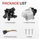 Electric Engine Water Pump with Thermostat 11517632426 Compatible with BMW 135i, 335i, 335i xDrive, 335is, 335xi, 535i, Z4, 2007-2016, 3.0L L6, Replace OE# 11517563659, 11517588885