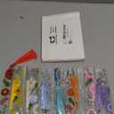 Outus 8 Sets Flower Acrylic Bookmarks for Reading Women Transparent Acrylic Cute Floral Bookmarks with Colorful Tassels Gift for Women Teacher Book Lovers Reading, 8 Styles