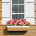 30 Bundles Fake Flowers for Outdoor Spring Summer Decoration Colorful Daisy Eucalyptus Realistic Artificial Plastic Plants for Home Planter Porch Window Box Yard