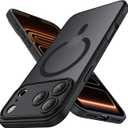 Symcele Designed for iPhone 17 Pro Max Case, Compatible with MagSafe, [Camera Protection] [15FT Military Drop Protection] Shockproof Translucent Matte Anti-Slip Phone Case, 6.9", Black