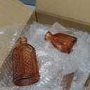 Amber Glass Bud Vases -Set of 20 for Flowers, Small Amber Bud Vases in Bulk for Centerpieces Decor, Mini Glass Set for Home Table Decorations