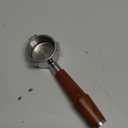 51mm Bottomless Portafilter for CM5418, 3 Ears Portafilter with 51mm Puck Screen Compatible for CASABREWS Espresso Machine CM5418, 3700Essential and 5418Pro, Stainless Steel Filter Holder and Filter (Silver&Wood)