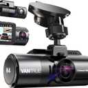 VANTRUE N4 3 Channel Dash Cam, 4K+1080P Dual Channel, 1440P+1440P+1080P Front Inside Rear Three Way Triple Car Dash Camera, IR Night Vision, Capacitor, 24 Hours Parking Mode