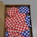 20 Pcs Mini Checkered Bean Bags for Tossing 2 x 2 Inch Mini Cornhole Canvas Bean Bags Carnival Outdoor Throwing Games Accessories Hand Toss for Sports Outdoor Party