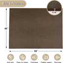 Office Chair Mat for Hardwood Floor, 59 x 48 inches Heavy Duty Rattan-Like Woven Desk Chair Mat, Non-Slip Floors Protector for Computer Chair