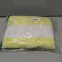 HENBAY Cotton Oversized Beach Towel - Large 70 x 35 Inch Pool Towel, Yellow Striped Quick Dry Swimming Cabana Towel