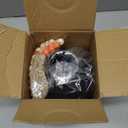 Large Black Vases Home Decor Flower Vase For Centerpieces Living Room 8.6in Tall Black Matte Iron Vase For Coffee & Dining Table Decor Pampas Grass Rustic Modern Wabi Sabi Decor with Wood Bead Garland