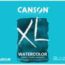 Canson XL Series Watercolor Paper Pad, 11" x 15", White, 140 lb. (300gsm), Cold Press, Tape Bound, 30 Sheets/Pad