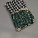 Shappy 24 Pcs Christmas Drawstring Gift Bags Xmas Buffalo Plaid Burlap Advent Bags 5.5 x 4 Inches Linen Treat Candy Bag with 32.8 ft Rope 24 Card(Mixed Colors)