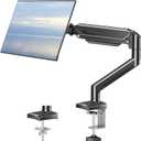 Single Monitor Arm Fits up to 32 Inch, Desk Mount Holds 4.4-19.8lbs Computer Screen, Full Motion Gas Spring, VESA Mount 75x75, 100x100, Freelift (Black)