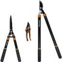 Fiskars Tree and Shrub Care Set, 3-Piece Lopper, Pruner, and Shear