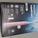 Philips Sonicare 6500 Series Electric Toothbrush - Next-Generation Sonicare Technology, Pressure Sensor, 9 Brushing Settings, SmarTimer, BrushPacer, 21-Day Runtime, Travel Case, Light Pink, HX7412/05