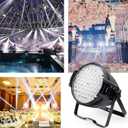 BETOPPER Stage Light DJ Washing Strobe Lights for Parties 54 LED Super Bright DMX512 White/Off White 5000 Lumens Par Lighting for Church Event,Wedding