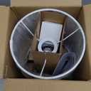 Boncoo Touch Control Table Lamp, 3 Way Dimmable Simple Night Light Lamp with White Lampshade Silver Metal Base, Small Bedside Table Lamp for Bedroom, Office, Dorm, A19 9W 3000K Bulb Included