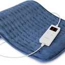 Heating Pad for Back, Heating Pad for Period Cramps with 6 Heat Settings & Timer, Portable Electric Heating Pads for Neck and Shoulders, Space Blue