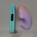 Lekvey Ergonomic Mouse, Vertical Wireless Mouse Rechargeable 2.4 GHz Optical Carpal Tunnel Mouse : 800/1200/1600 DPI, 6 Buttons, for Laptop, PC, Mac, Computer, Desktop, Notebook etc, Pink to Purple