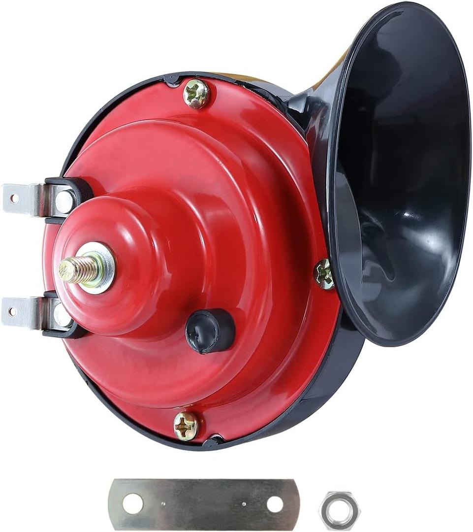 XUANYUDG0769 12V Universal Snail Golf Cart Horn Kit, Adjustable Volume Control Electric Horn for EZGO, Club Car, Yamaha, UTVS, ATV, Boat